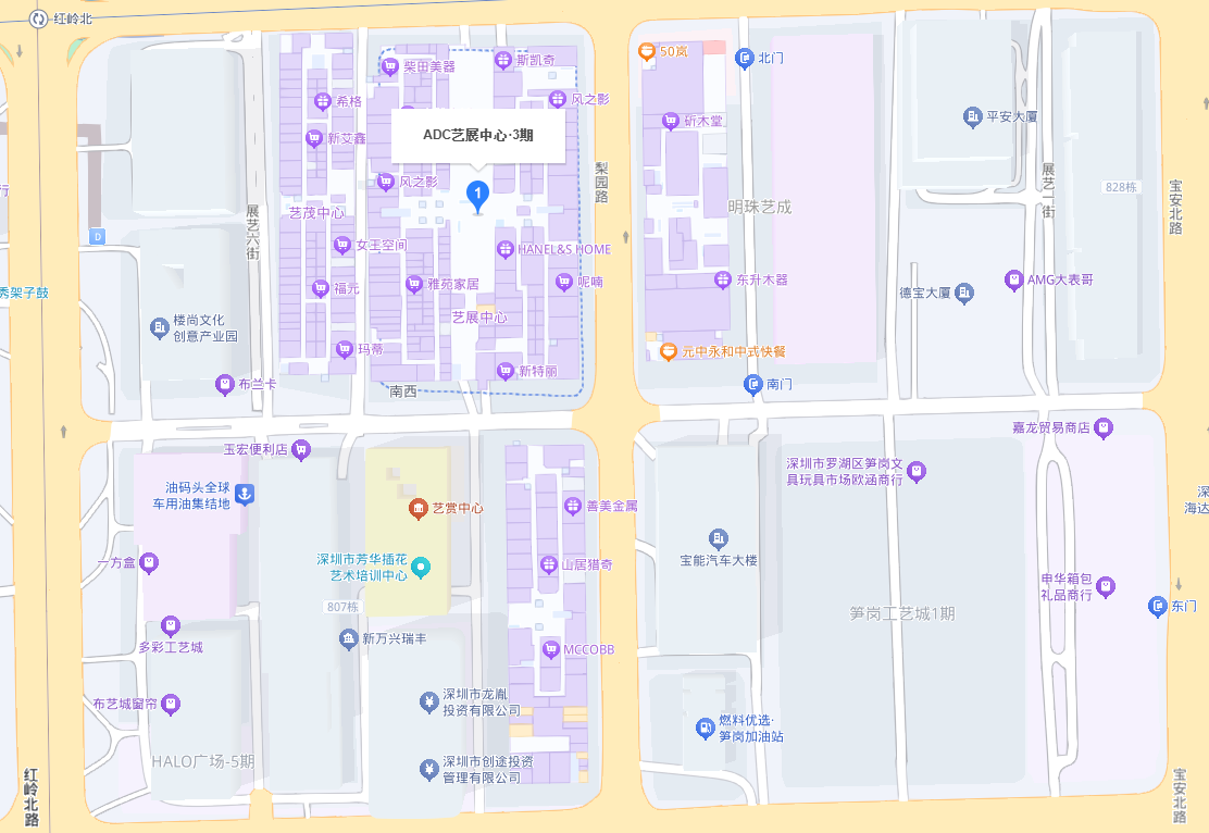 ADC艺展中心三期地图