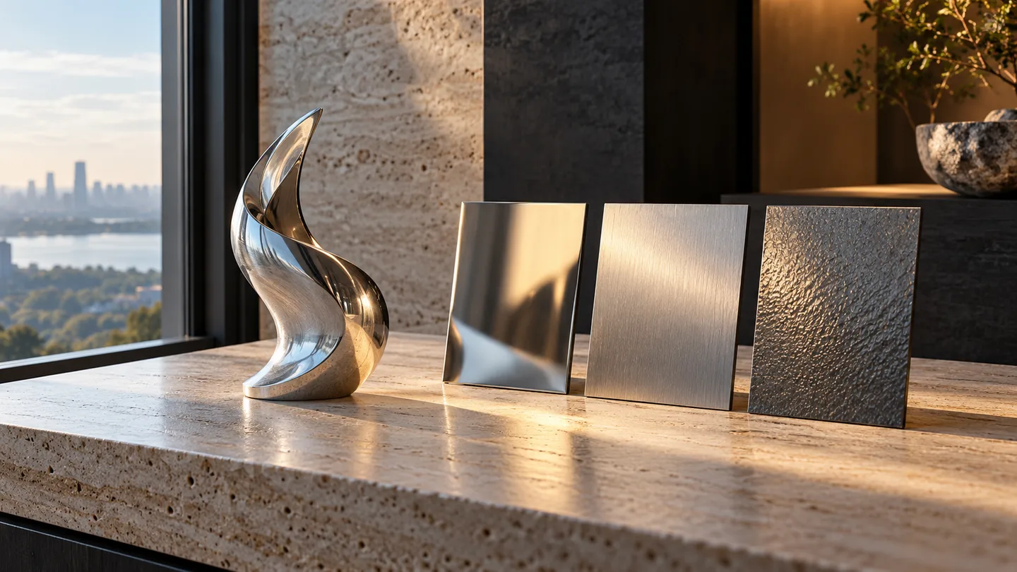 Sculpture Finish Sample Approval Under Project Lighting