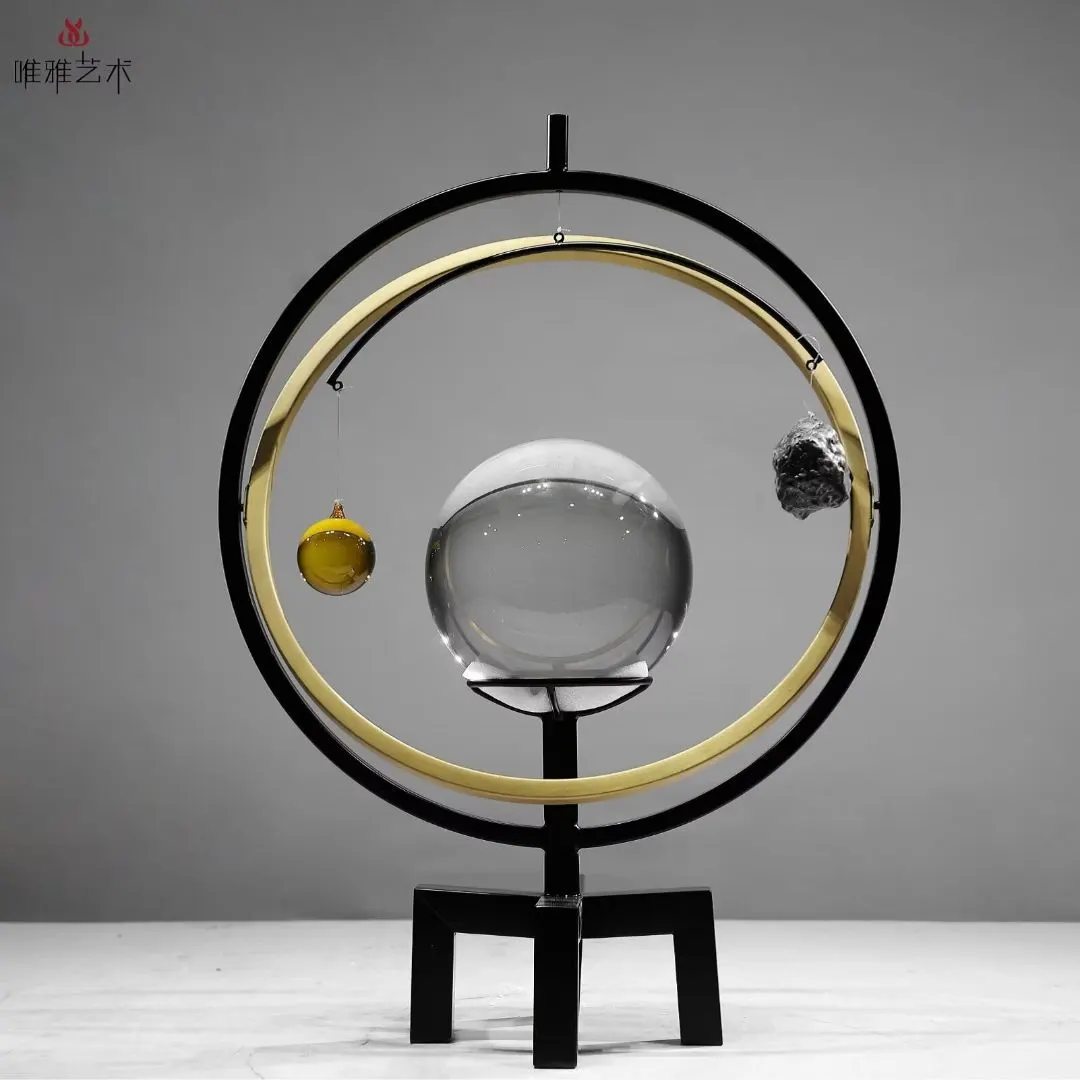 Stainless steel hotel lobby sculpture