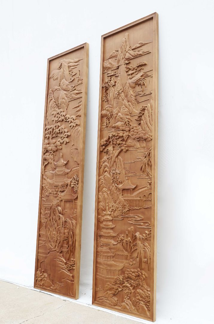 MD-Wooden carving wall hanging 030-012a2